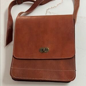 Classic Brown Leather Men's Bag
